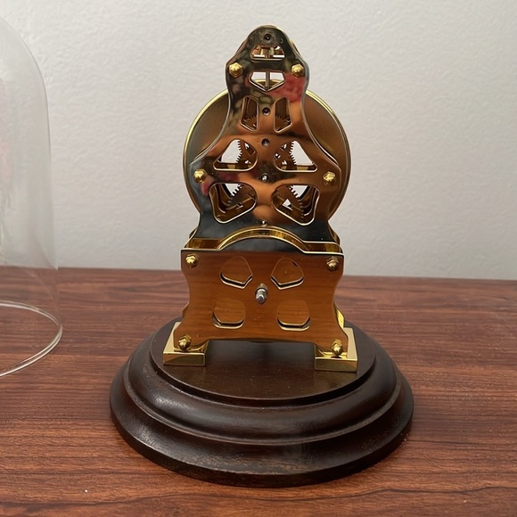 Vintage Du Chateau Dome Clock in gold - Picture 6 of 11